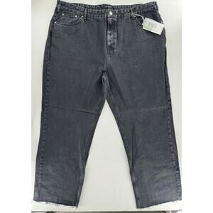 ONLY CARMAKOMA jeans plus size 52/32 grunge normcore High Waist Straight Leg NWT